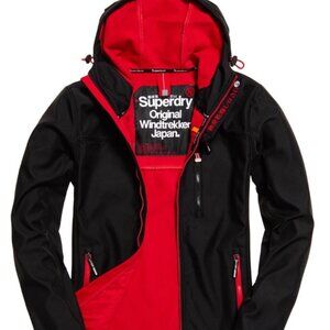 Superdry Original Windtrekker Japan — Black/Rebel Red